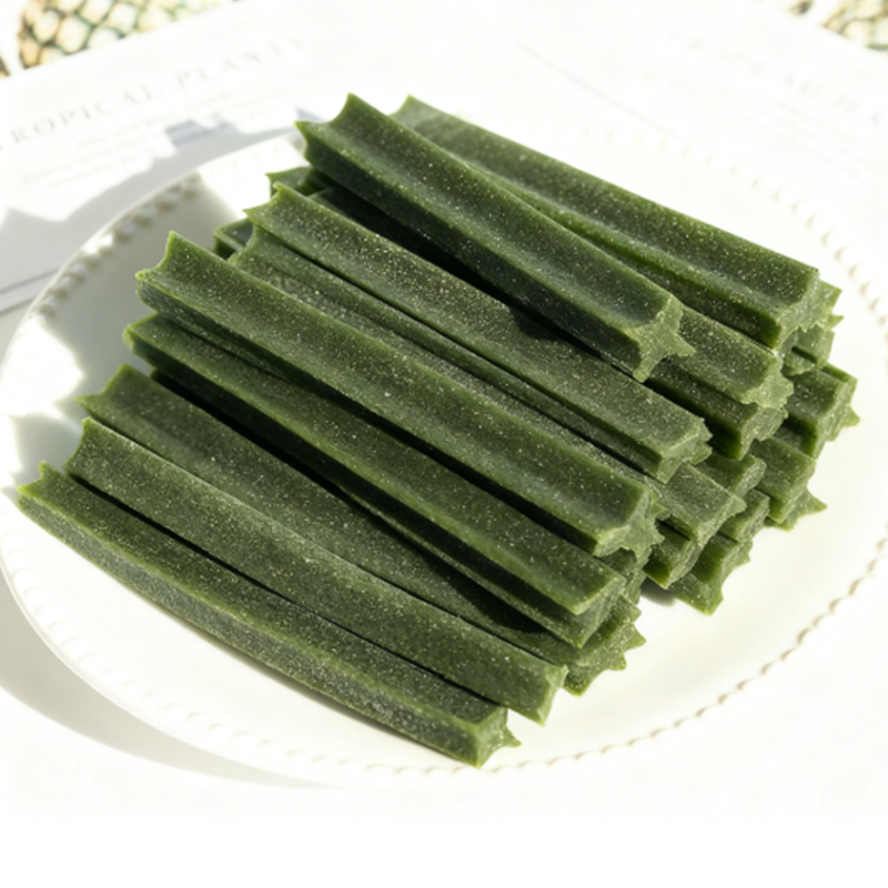 Golosinas Sólidas para Perros con Sabor a Menta en Forma de X 12cm, Snack para Pico de Perro de Uso Doble