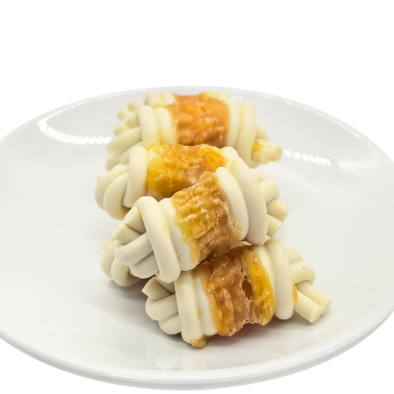 Golosinas dentales para perros, barritas de golosinas con sabor a pollo, snacks saludables naturales y orgánicos para mascotas.